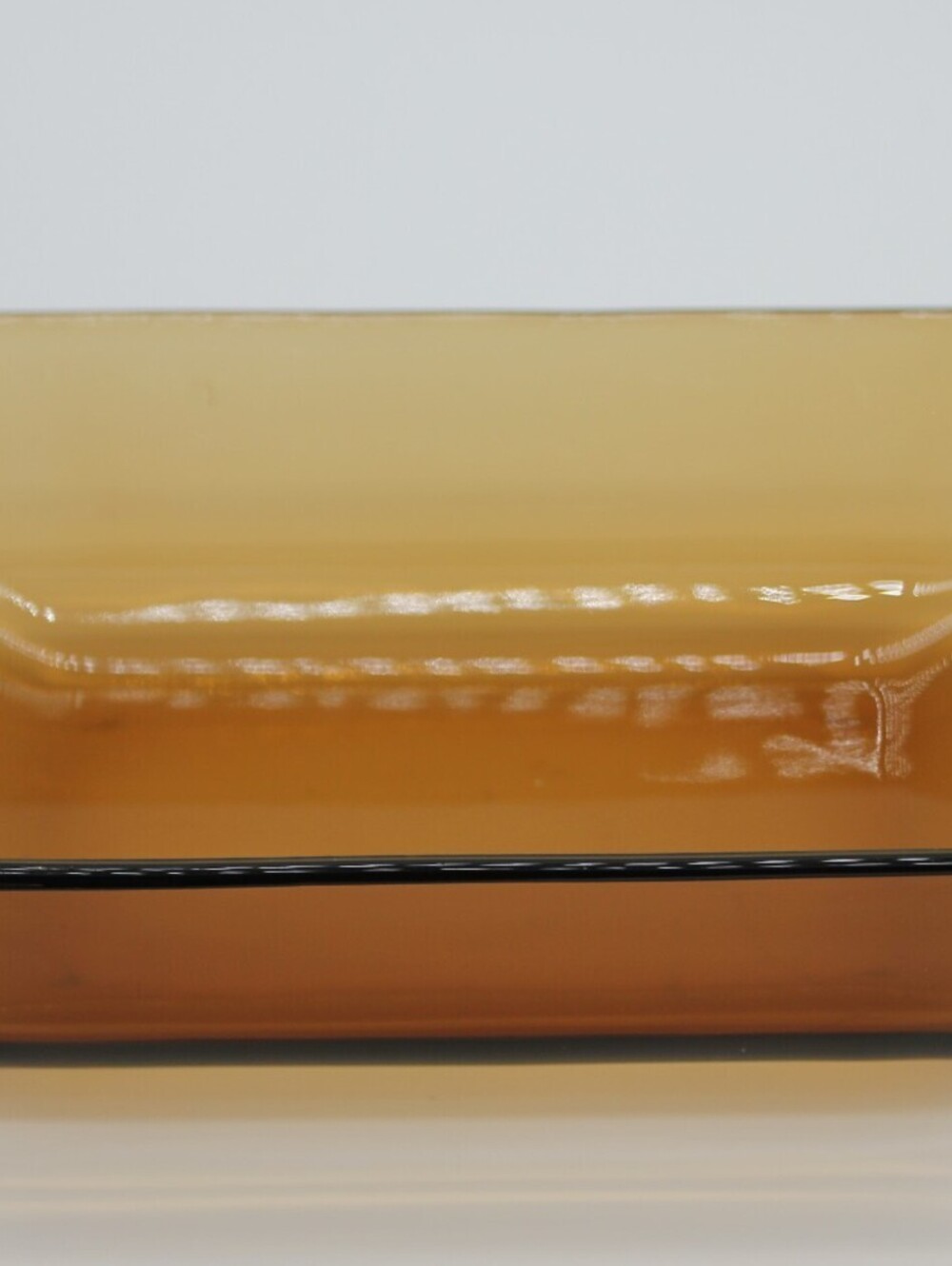 Vintage Anchor Hocking Harvest Amber Glass Loaf Pan #442